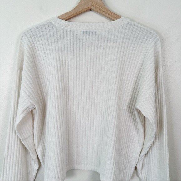 Aritzia Womens Size Medium Rudko Long Sleeve Ribbed Crop Top - Picture 13 of 15